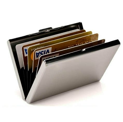 stainless steel rfid credit card holder|rfid card holder wallet.